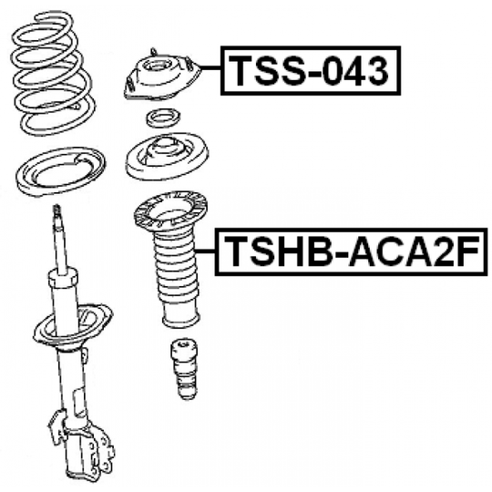 TSS-043 - Mounting, shock absorbers 