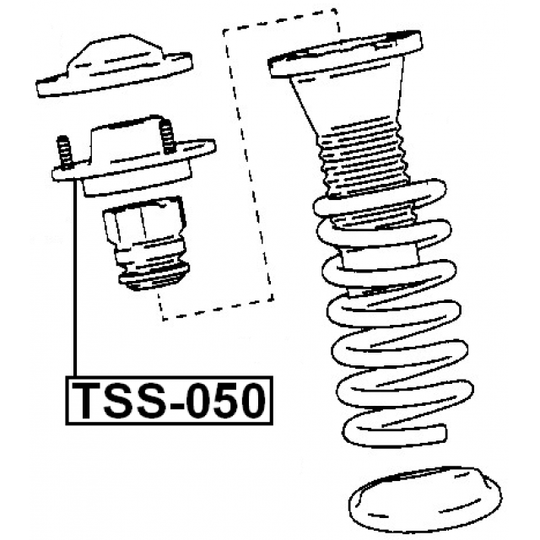 TSS-050 - Mounting, shock absorbers 