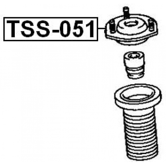 TSS-051 - Mounting, shock absorbers 