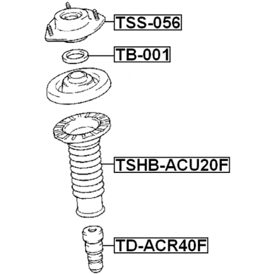 TSS-056 - Mounting, shock absorbers 