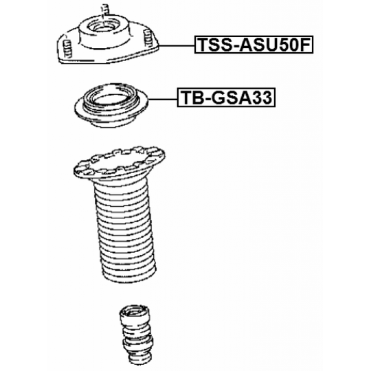 TSS-ASU50F - Mounting, shock absorbers 