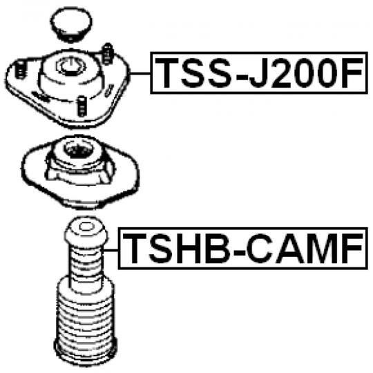 TSS-J200F - Mounting, shock absorbers 