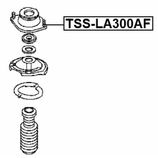 TSS-LA300AF - Mounting, shock absorbers 