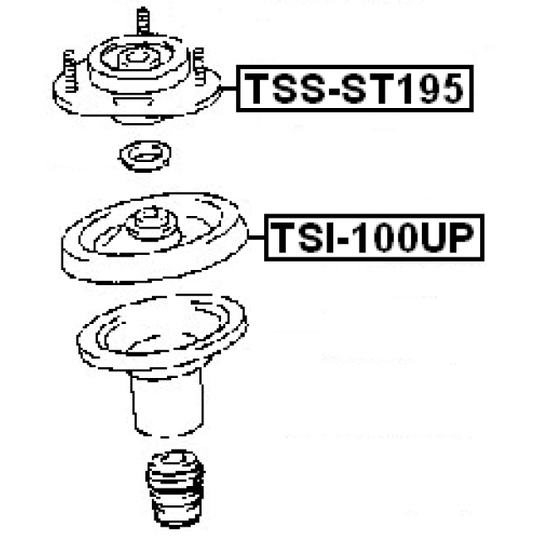 TSS-ST195 - Mounting, shock absorbers 