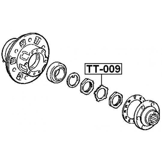 TT-009 - Repair Kit, wheel hub 