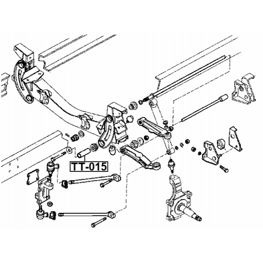 TT-015 - Sleeve, control arm mounting 