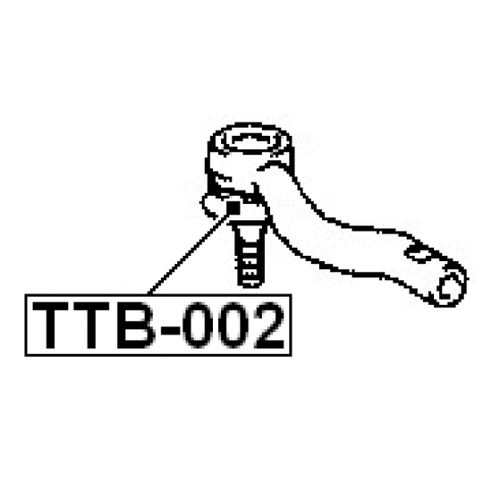 TTB-002 - Korjaussarja, raidetangon pää 