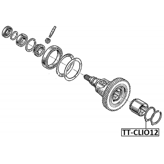 TT-CLI012 - Mounting Set, drive shaft bellow 