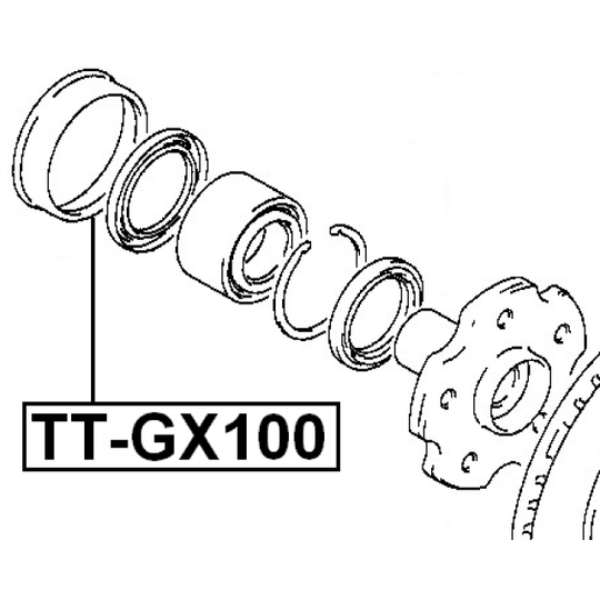 TT-GX100 - Repair Kit, wheel hub 