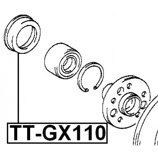 TT-GX110 - Remondikomplekt,rattakese 