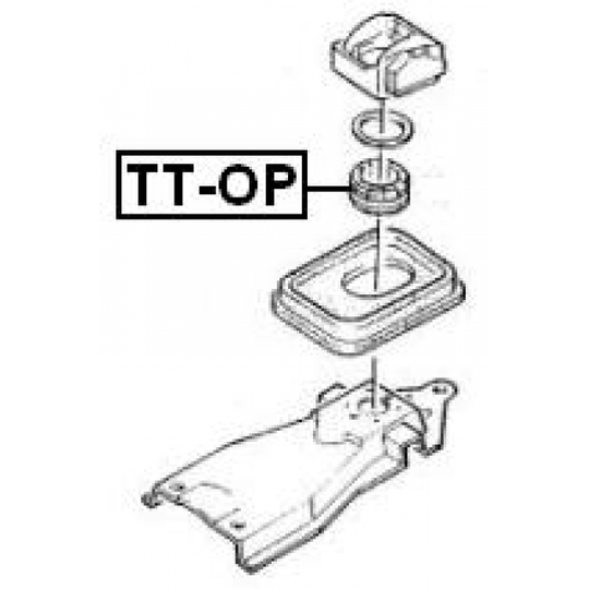 TT-OP - Bearing, selector-/shift rod 