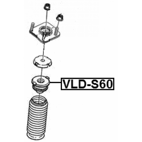 VLD-S60 - Rubber Buffer, suspension 