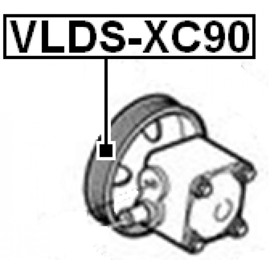 VLDS-XC90 - Pulley, power steering pump 