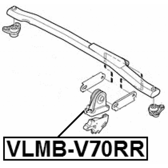 VLMB-V70RR - Moottorin tuki 