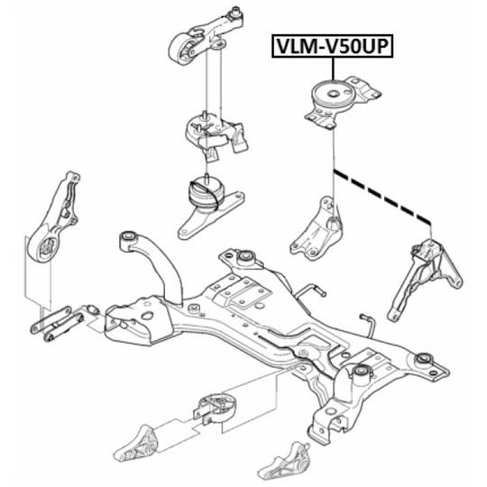 VLM-V50UP - Mounting, automatic transmission 