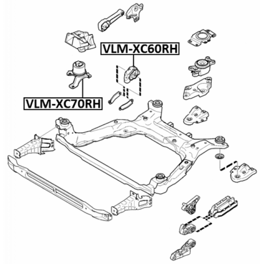 VLM-XC60RH - Engine Mounting 