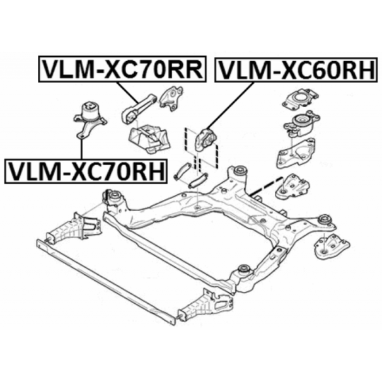 VLM-XC70RH - Engine Mounting 