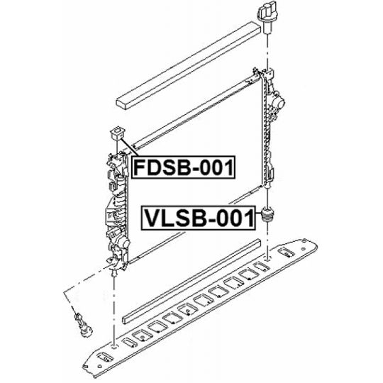 VLSB-001 - Mounting, radiator 