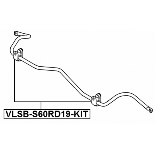 VLSB-S60RD19-KIT - Bearing Bush, stabiliser 