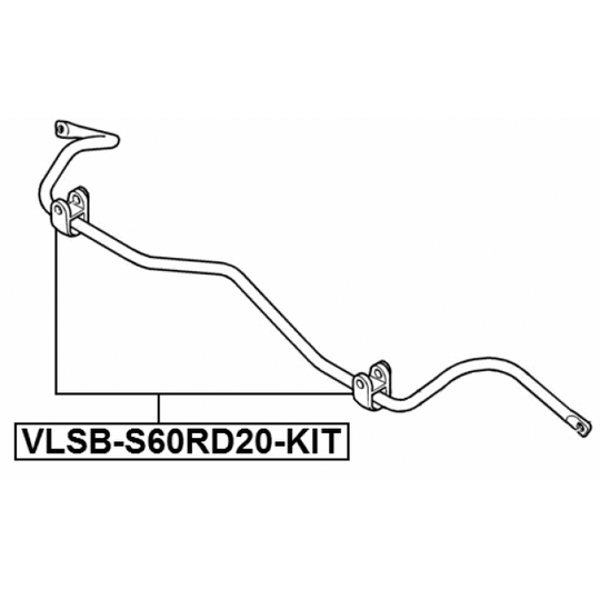 VLSB-S60RD20-KIT - Bussning, krängningshämare 