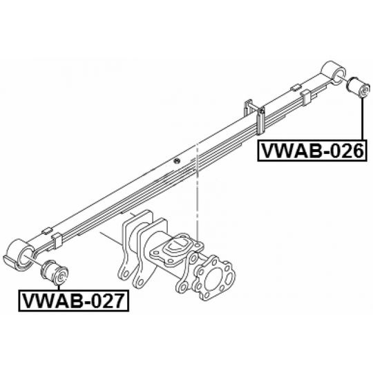 VWAB-026 - Bush, leaf spring 