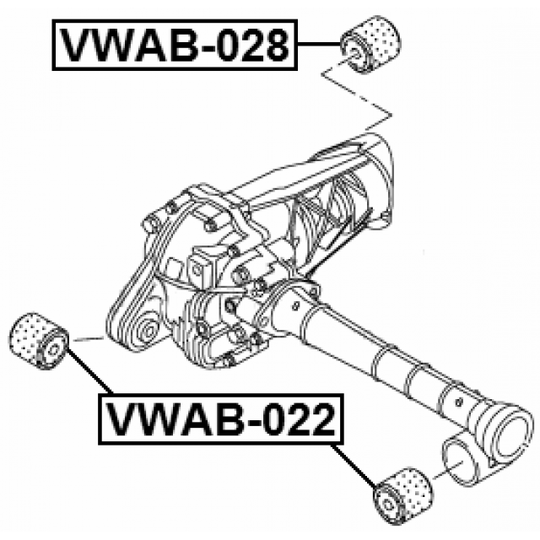 VWAB-028 - Fäste, differential 