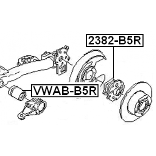 VWAB-B5R - Kinnitus, sillatala 