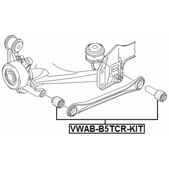 VWAB-B5TCR-KIT - Control Arm-/Trailing Arm Bush 