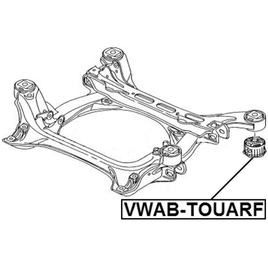 VWAB-TOUARF - Mounting, axle beam 