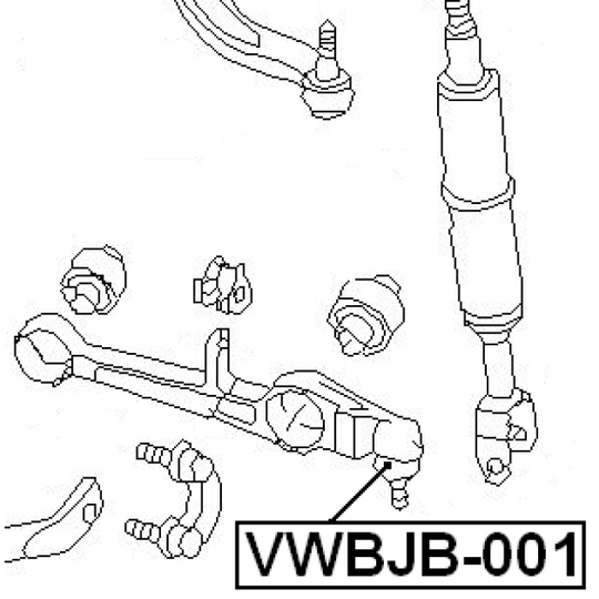 VWBJB-001 - Reparationssats, bär-/styrled 