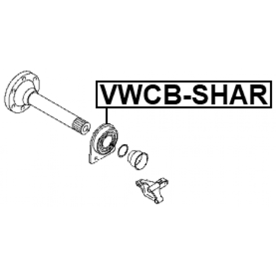 VWCB-SHAR - Drivaxellager 