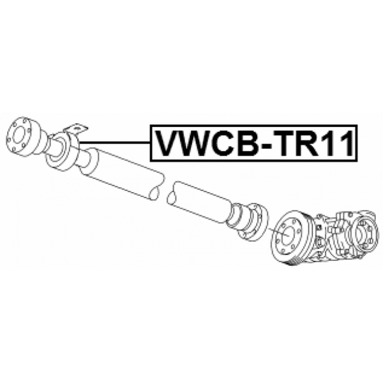 VWCB-TR11 - Bearing, propshaft centre bearing 