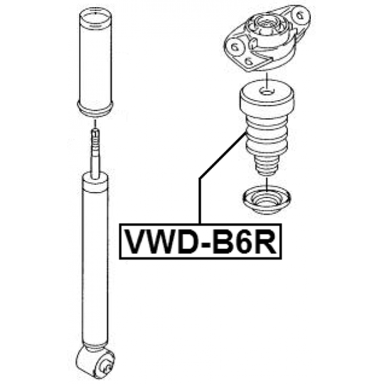 VWD-B6R - Rubber Buffer, suspension 