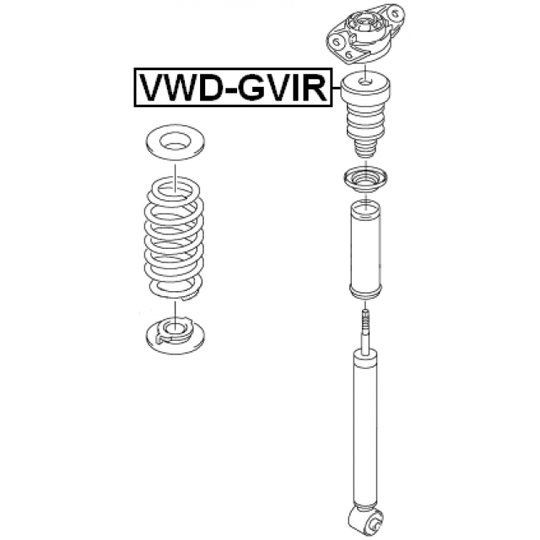 VWD-GVIR - Gummibuffert, fjädring 
