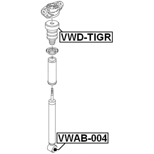 VWD-TIGR - Rubber Buffer, suspension 