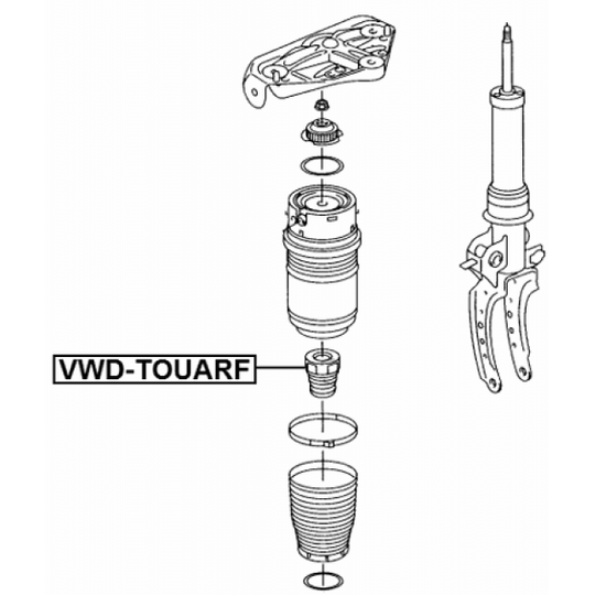 VWD-TOUARF - Rubber Buffer, suspension 