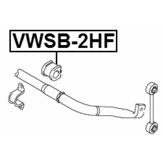 VWSB-2HF - Bussning, krängningshämare 
