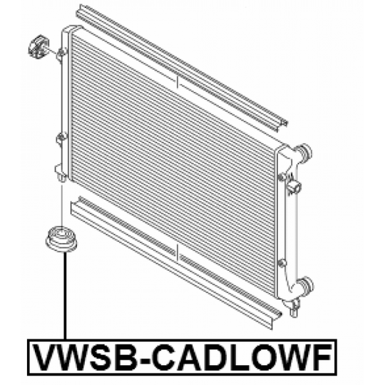 VWSB-CADLOWF - Jäähdyttimen kiinnike 