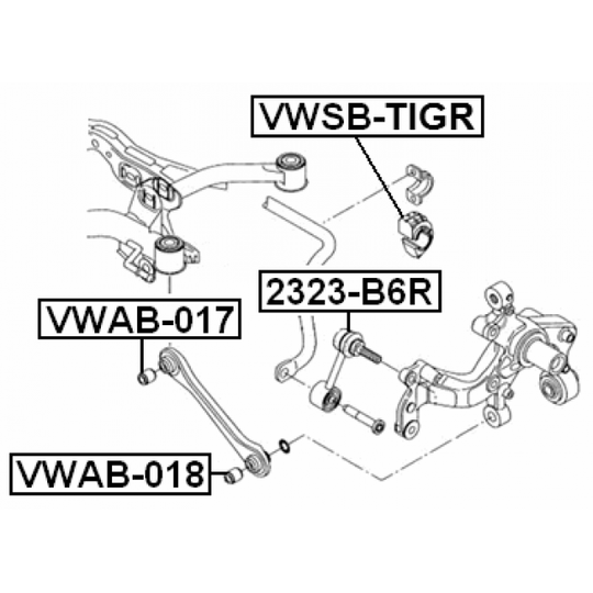 VWSB-TIGR - Stabiliser Mounting 