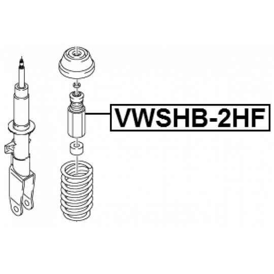 VWSHB-2HF - Skyddskåpa/bälg, stötdämpare 