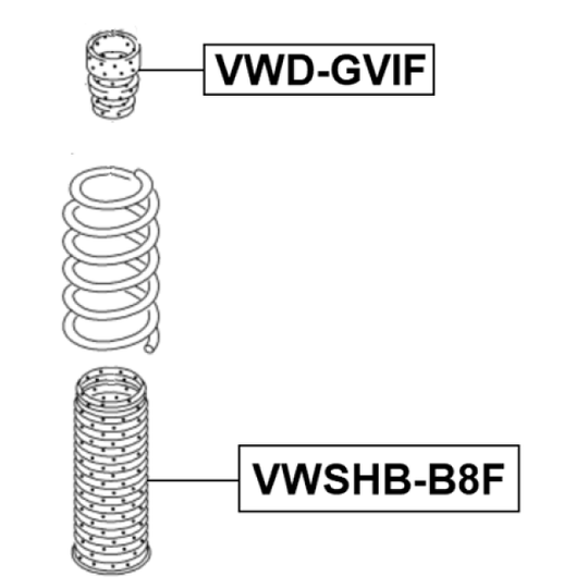 VWSHB-B8F - Skyddskåpa/bälg, stötdämpare 