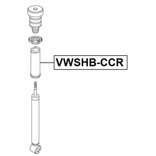 VWSHB-CCR - Skyddskåpa/bälg, stötdämpare 