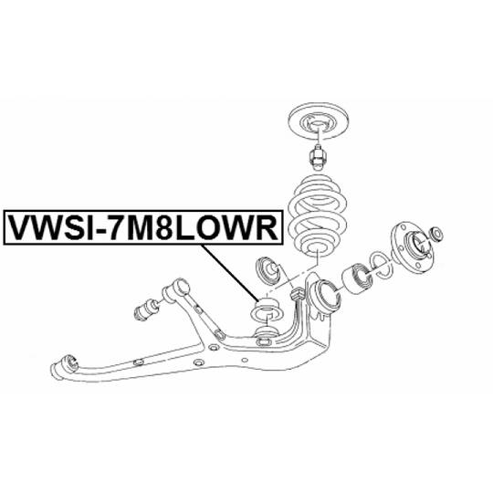 VWSI-7M8LOWR - Spring Cap 