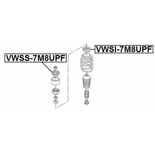 VWSI-7M8UPF - Spring Cap 