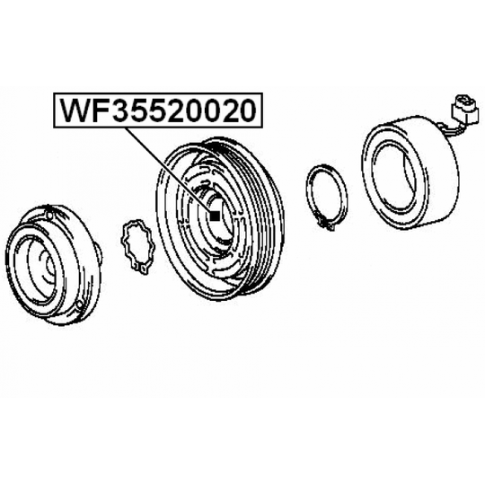 WF35520020 - Bearing, compressor shaft 