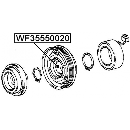 WF35550020 - Laager,kompressorivõll 