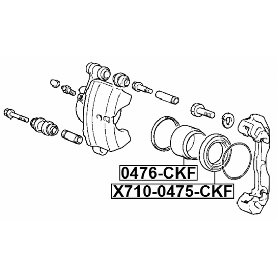 X710-0475-CKF - Dust Cover, brake caliper piston 