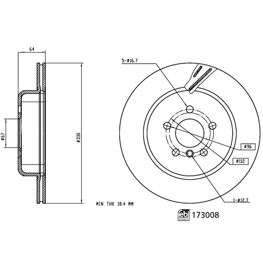 173008 - Brake Disc 