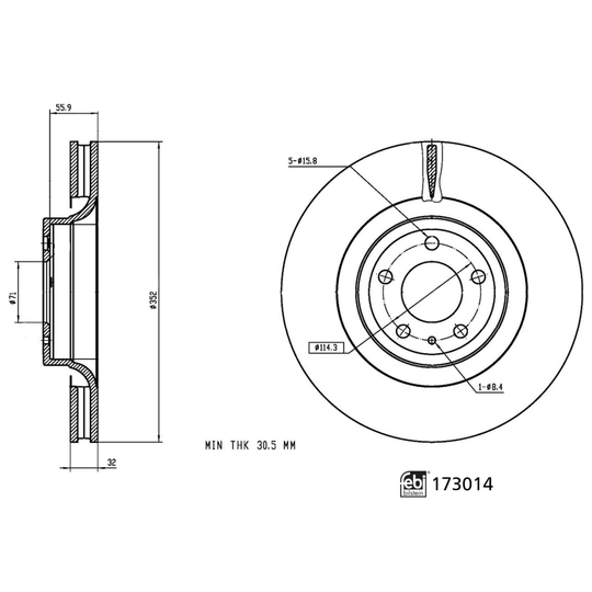 173014 - Brake Disc 