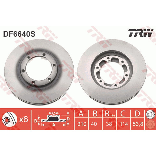 DF6640S - Brake Disc 